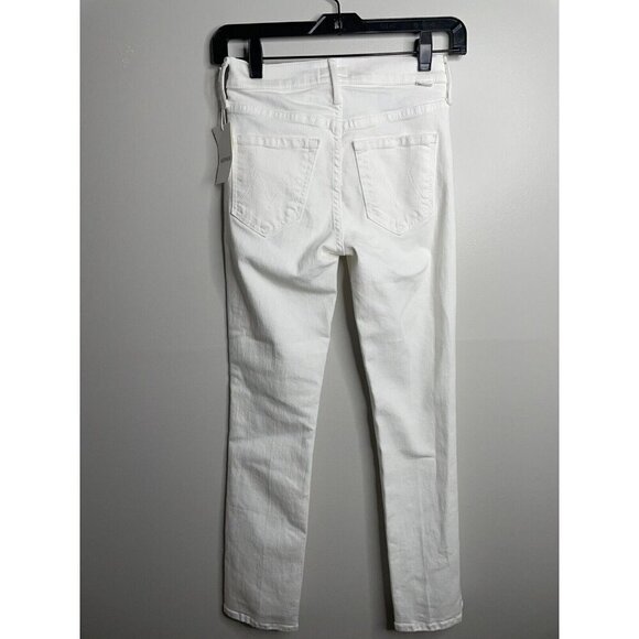 Mother Mid Rise Dazzler Ankle White Jeans Fairest of them All Size 23 NWT $198 - Picture 6 of 8
